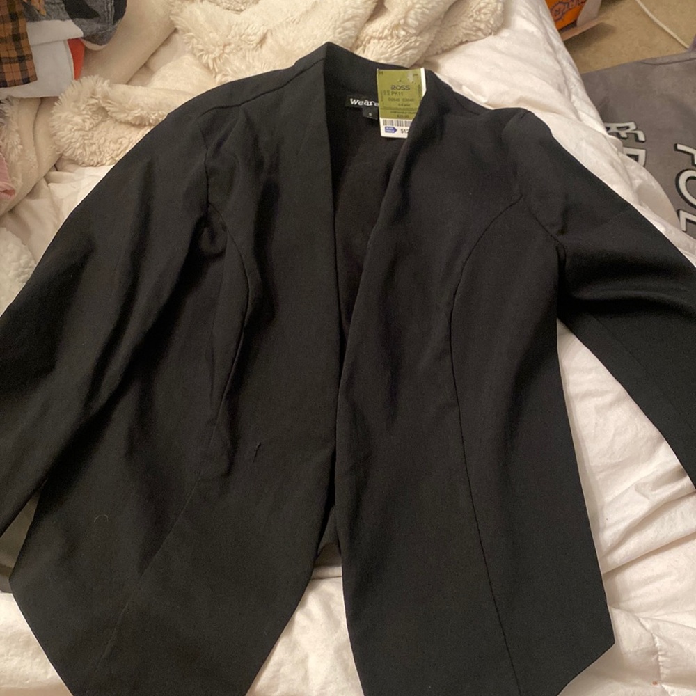 womens small black blazer